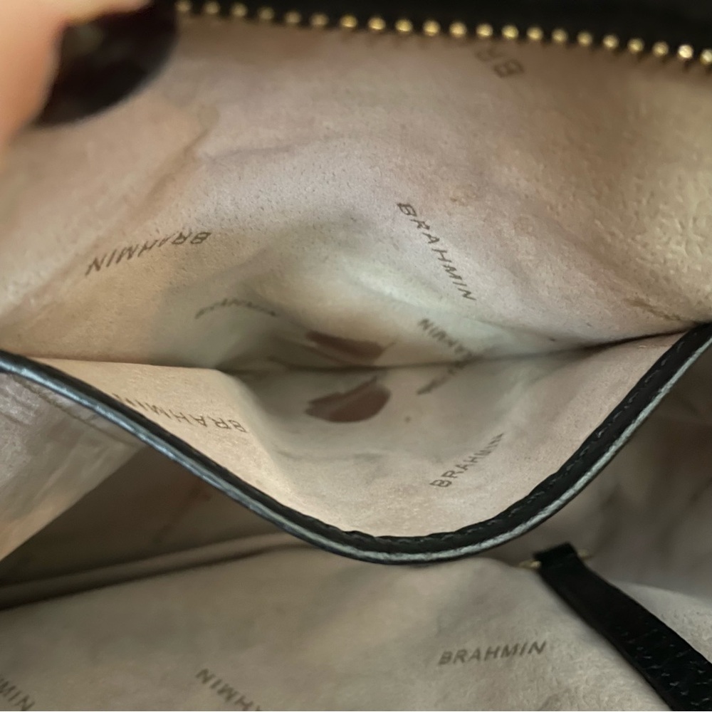 BRAHMIN BLACK MINI ASHER HEMLOCK MELBOURNE BAG - Picture 14 of 15